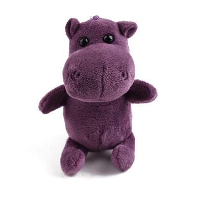 China Custom Cute Key Chain Plush Toy Stuffed Hippo Animal Plush Toy For Kids Make Your Own 3d Strap Kids Pet Gifts OEM for sale