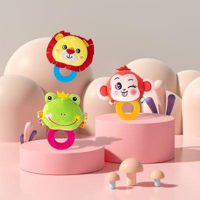 China Best Selling Toy Mul-function Babies Soft Plush Toy Rattles Soft Plush Comforter Silicone Baby Teethers With Gift for sale