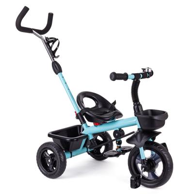 China Wholesale Colorful Kids Tricycle Baby Kid Bike Toy With Push Bar Seat Belt for sale