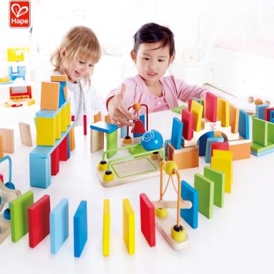 China Wholesale Wooden Intellectual Kids Colored Wooden Domino Game Set for sale