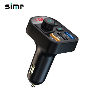 China BT5.0 car kit BT5.0 simr 3USB car bluetooth transmitter FM radio charger wireless blue tooth handsfree Mp3 handsfree car mp3 player for sale