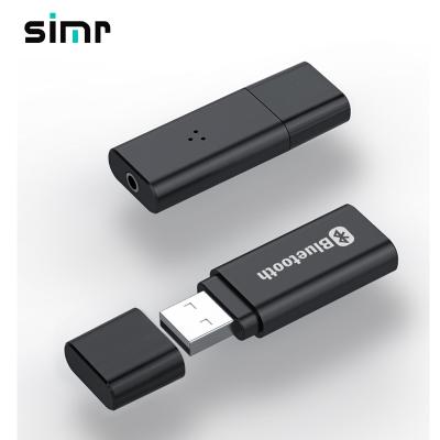 China Simr Wireless 2 in 1 Car Audio AUX USB Blue Tooth Transmitter Receiver. USB BT5.0 Transmitter Receiver Adapter for sale