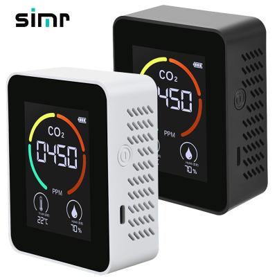 China Portable Air Quality CO2 Monitor SIMR Wall Alarm Gas Analyzers Monitor Indoor Carbon Dioxide Air Quality Monitor CO2 Meter Detector for sale