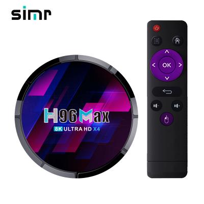 China simr 8K Amlogic S905X4 H96 MAX Android 10.0 TV Dual Wifi 8K GooglePlay Titok 4gb16gb/32gb/64gb Android TV Smart Box 5G BOX H96 X4 MAX for sale