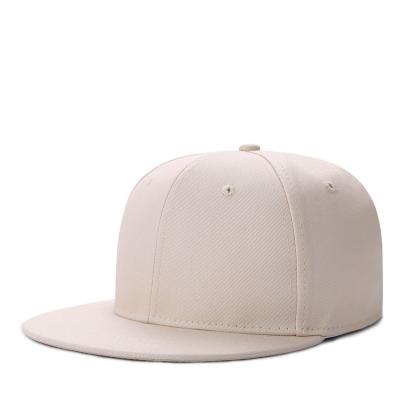 China JOINT White Snapback Hat Plastic Cap 6 Panel Custom Printing Colors Embroidery for sale