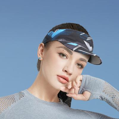 China Women Outdoor Sport Baseball Badminton Golf Tennis Hat Striped Sun Proof Hat for sale