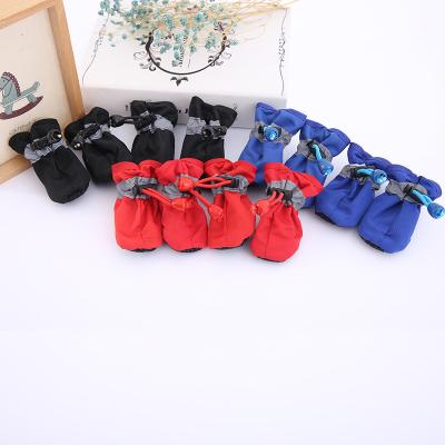 China Sustainable Manufacturers wholesale selling pet clothing dog waterproof boots anti-slip protection PAWS dog boots dog shoes for sale