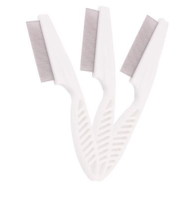 China Sustainable Manufacturers wholesale new stainless steel smooth tooth needle pet comb to remove tangles and knots for dogs and cats pet brush for sale