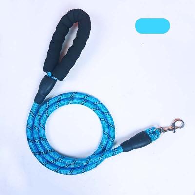 China Lights Manufacturers wholesale hot selling reflective nylon rope dog leash braided climbing rope dog leading dog leather strap for sale