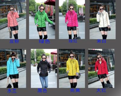 China Anti-Wrinkle 021 Winter Jacket Womens Parkas Thicken Hooded Outerwear Coats Solid Zipper Female Slim Cotton Padded Basic Tops for sale