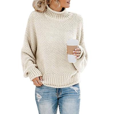 China QUICK-DRY casual women's sweater popular new fashion autumn and winter temperament turtle neck elegant sweater women for sale