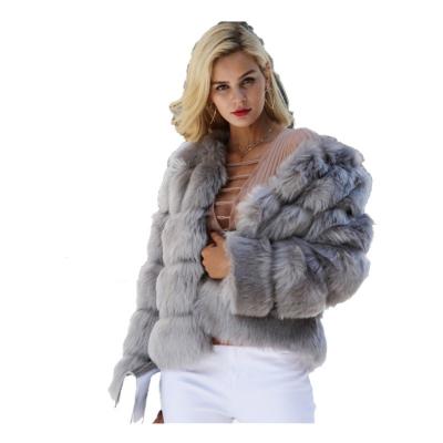 China Anti-Shrink Vintage Faux Fur Coat Fluffy Women Shorts Party Casual Faux Fur Winter Furry Coat Autumn Outerwear Overcoat for sale