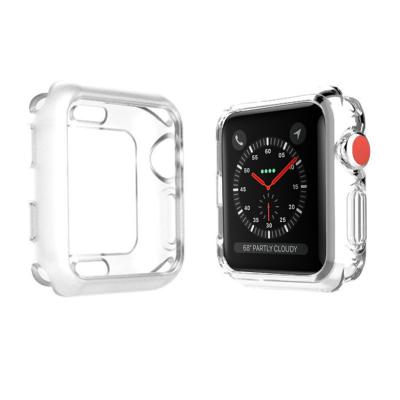 China Hot Selling Clear Full Cover Amazon TPU Cover Watch Case For Apple Watch 40mm 44mm for sale