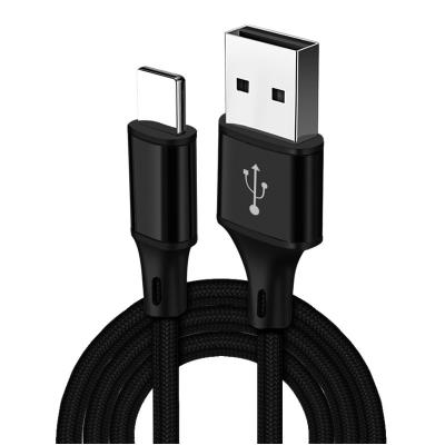 China Hot Selling Mobile Phone For Iphone Cable Nylon Braided 2A 1M USB Cable Type C Adapter Data Fast Micro Usb Cable for sale