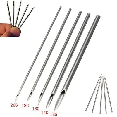 China Permanent Factory Customize Pierce Gauge Piercing Needle Sterilized 12 13 15 16 18 20G for sale