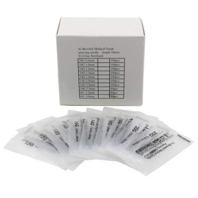 China Permanent Factory Customize 100 Body Pierce Tri Bevel Pierce Needles Gauge for sale