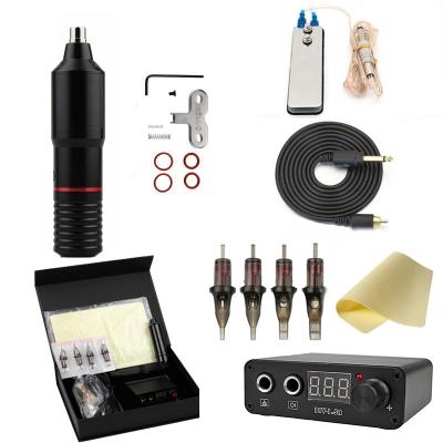 China Rotary Tattoo Pen Tattoo Machine Pen Kit, Tattoo Pen Power Supply Cartridges Kit for sale