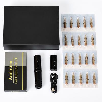 China Rotary Tattoo Pen Wireless Battery Digital Charging Tattoo Machine Pen Kit for sale