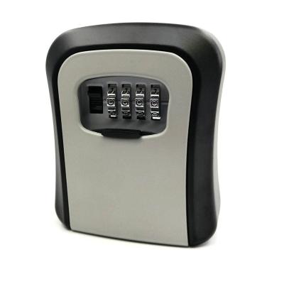 China Key Case Key Storages Lock Box Aluminum Alloy Wall Mounted Weatherproof 4 Digit Protects for sale