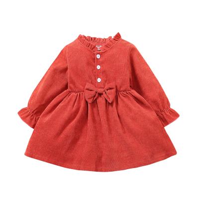 China Anti-Wrinkle Dress Cheap Cute Red Baby Latest Baby Dress Dresses Newborn Autumn Winter For Girls for sale