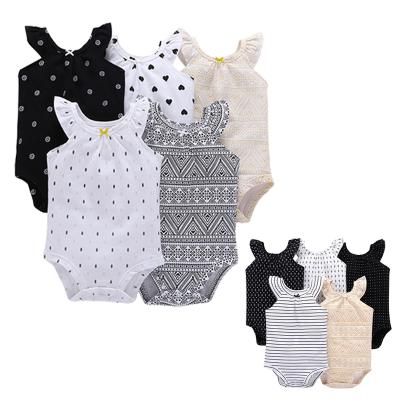 China Summer 5 Pcs Substantial Washable Eco-Friendly Wholesale Infant Romper Long Sleeve for sale