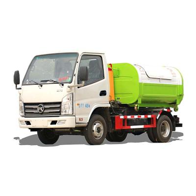 China Hotels China China 3cbm lifter mini hydraulic hook lift garbage truck drop off garbage truck for sale for sale