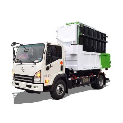 China Hotels DaYun 4X2 7cbm Hook Lift Arm Roll Garbage Truck For Sale for sale