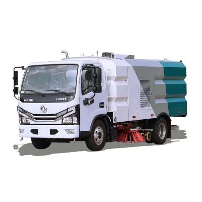 China China dongfeng 4x2 road cleaning truck high pressure seal sweeper washer for road cleaning in industrial plants for sale