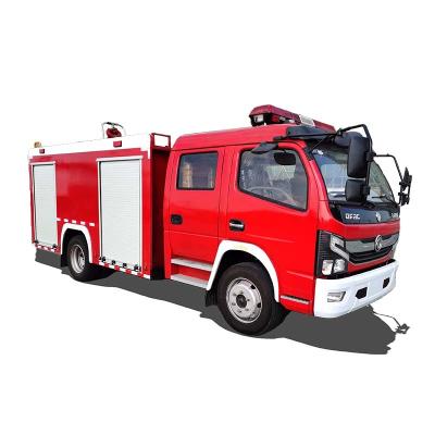 China Dongfeng 4x2 left hand drive single cabin fire engine fire fighting truck with 40 meters water cannon for sale 3001 - 5000L for sale