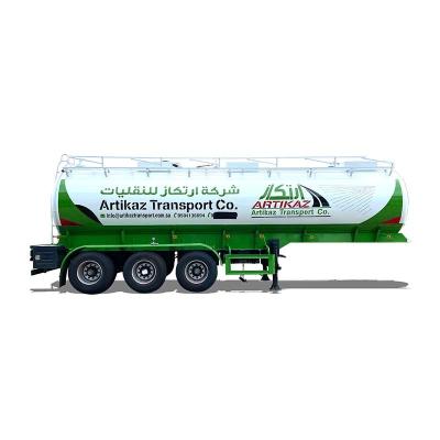 China Top Quality 3 Axle Aluminum Oil Water Liquid Tanker Fuel Tanker Tank Semi Trailer Truck For Sale > 50T for sale