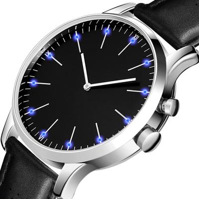 China KUA01 D Chronograph New Arrival Luxury Led Mens Quartz Watches Wholesale Quality Custom Mens Leather Wrist Watch reloj for sale