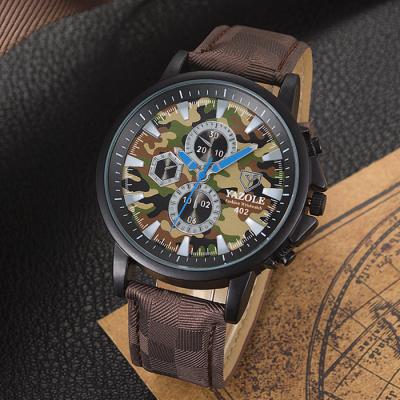 China New Promotion Yazole M 402 Man's Dial Camouflage Style Fashion Watch Water Resistant Big Cool Sports Watch For Men's Quartz for sale