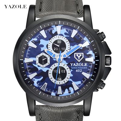 China New Arrival Water Resistant Yazole Z 402 Men Watch Big Dial Camouflage Style Fashion Watch For Men for sale