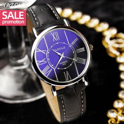 China Water Resistant YAZOLE K 312 Brand Quality Business Men Watches 2020 Bands Leather Wrist Watch for sale