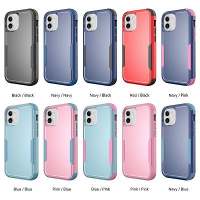 China Grade 3 in1 Shockproof Military Cell Phone Case Shockproof Mobile Phone Cover for iphone 13 pro xr max max 12 pro xs for sale