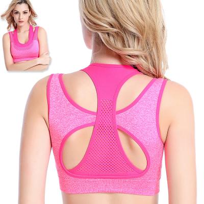 China Steel Style Beauty Fitness Running Ring Seamless Vest Sports Breathable Shockproof Bra for sale