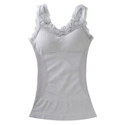 China 2020 New Style Women Breathable Winter Underwear Vest Lace Seamless Camisole For Ladies for sale