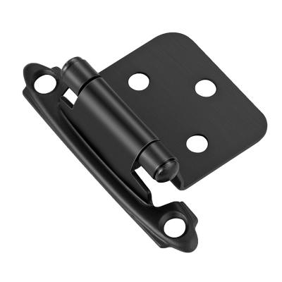 China Modern Overlay Flush Cabinet Door Hinge Easy Installation Self Closing Variable Industrial Black Door Hinge for sale