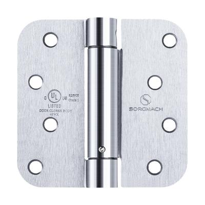 China Modern Custom Hardware Accessory Metal Steel Window Round Spring Door Hinge Corner Flush Hinge For Window for sale