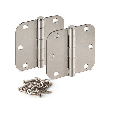 China SORGMACH Modern Professional Fine Grained Matte Nickel Factory 3.5 Inch Flush Single Core Wood Door Hinges for sale