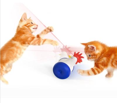 China Viable Pet Toys Automatic Rotating Tumbler Cat Funny Toy Laser Cat Sports Training Entertainment Toy for sale