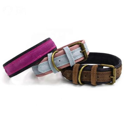 China High Quality Luxury Leather Dog Collar Custom Wholesale Heavy Duty Dog Collar for sale