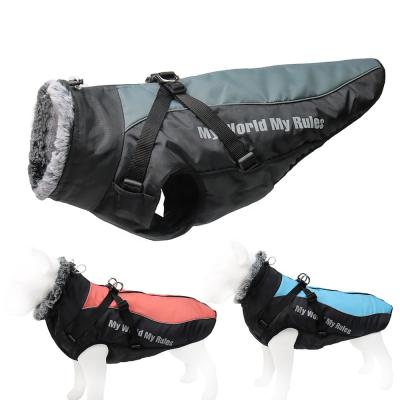 China Custom Dog Coat Outdoor Reflective Waterproof Winter Warm Dog Jacket Clothes for sale