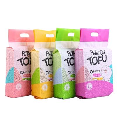 China 2021 Hot Sale 6L Viable Natural Dustproof Tofu Cat Litter For Pet Cleaning for sale