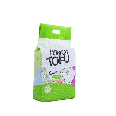 China Viable Best Quality Pure Natural Tofu Cat Litters from Cat Litter Suppliers Direct Sale 6L Cat Litter Sand Instant Clumping for sale