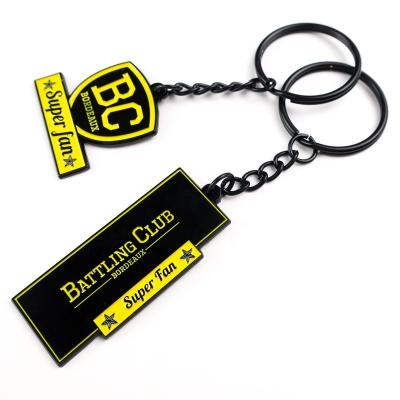 China Souvenir blank aluminum key chain keychain nfl keychains rubber key chains for sale