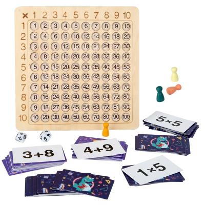 China Educational Math Learning Toys For Kids Multiplication Board Game Multiplication Board  Wooden Toys for sale