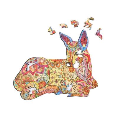 China Cartoon Toy 2023   New  Arrival  Animal Puzzle Children Toys Animal Jigsaw Wooden Alphabet Christmas Puzzle for sale