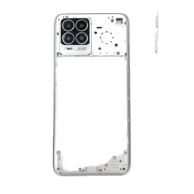 China Wholesale Shockproof Middle Frame Mobile Phone Housing Repair Parts Replacement Middle Accessories For Oppo Realme 8 Silver for sale