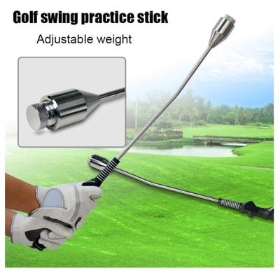 China Golf Swing Practice Golf Training Aid Stainless Steel Swing Sticks Indoor Outdoor Beginners Exercise Swing Stick Golf Auxiliary Accessories for sale